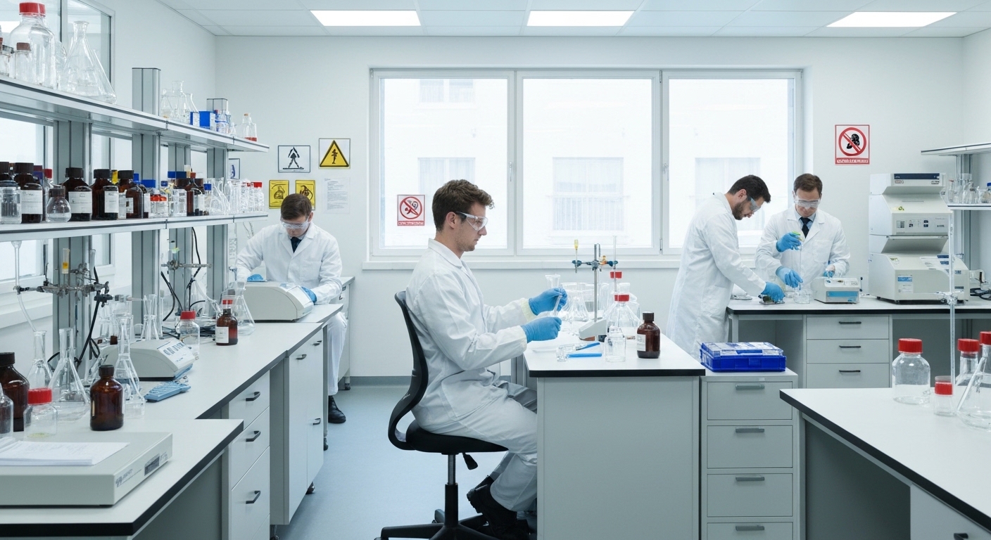 עבודה בטוחה עם חומרים מסוכנים: המדריך המלא למעבדה המודרנית